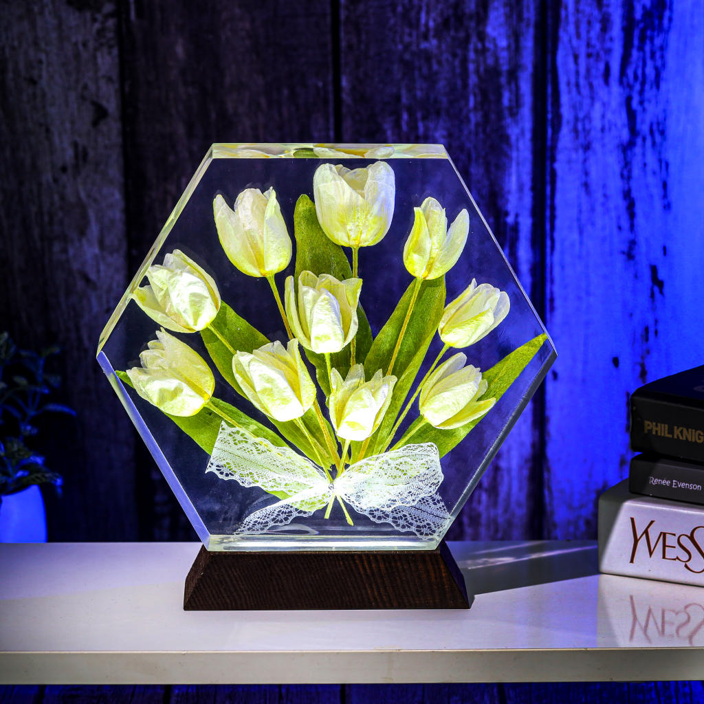 Real Tulip Flower Night Light 7 Real Tulip Flower Night Light