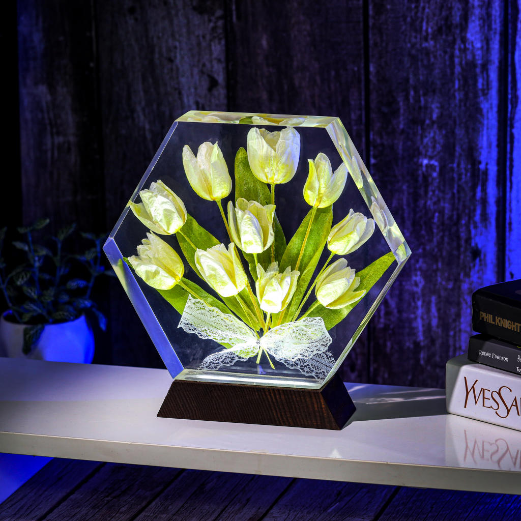 Real Tulip Flower Night Light 4 Real Tulip Flower Night Light
