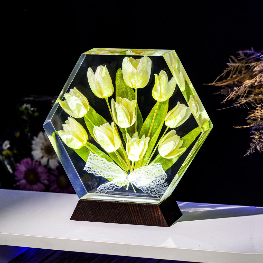 Real Tulip Flower Night Light 3 Real Tulip Flower Night Light