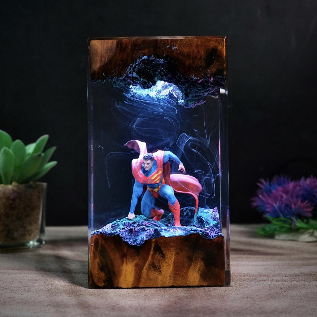 Superman Epoxy Night Light 1 Superman Epoxy Night Light