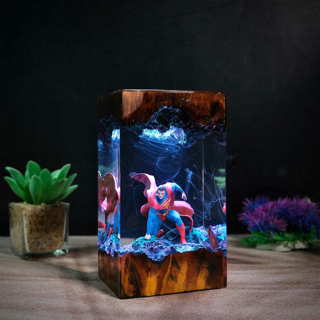 Superman Epoxy Night Light 4 Superman Epoxy Night Light