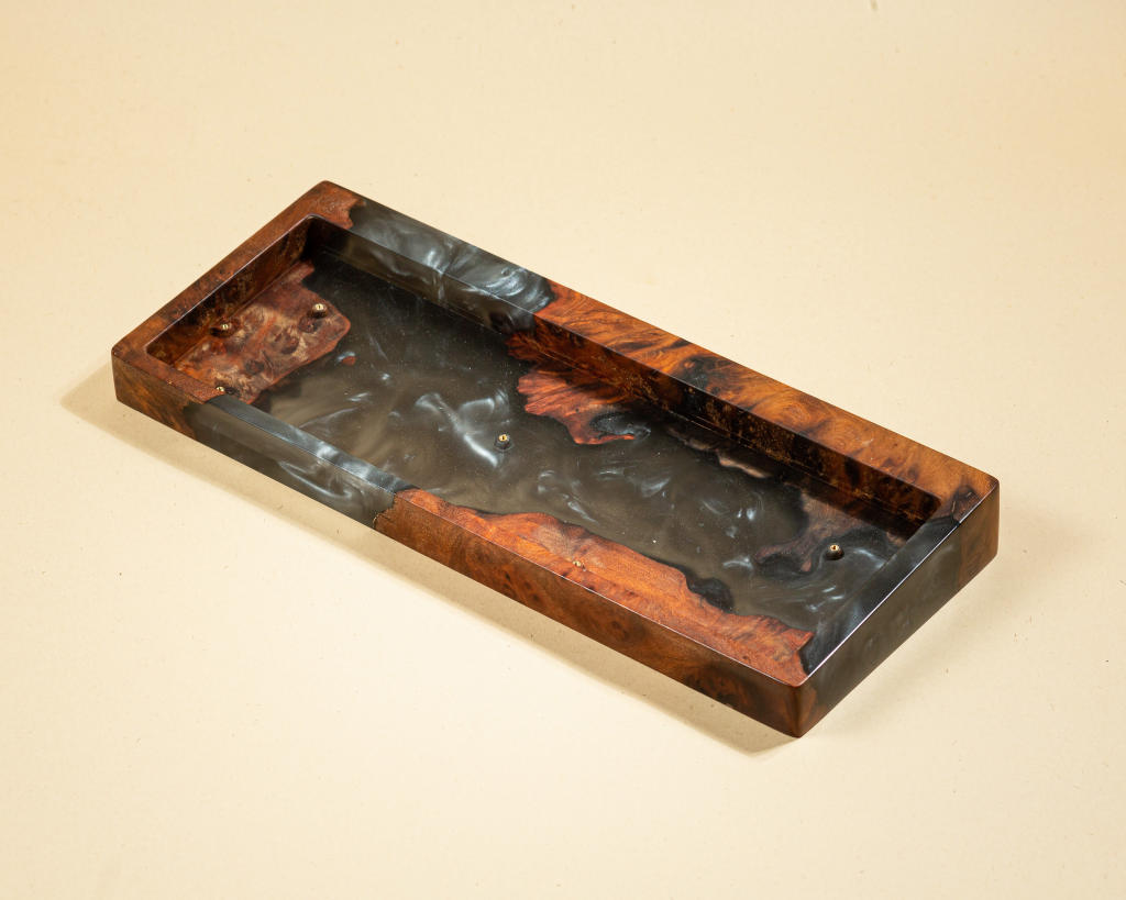 Black Resin and Wood Keyboard Case 9 Black Resin and Wood Keyboard Case
