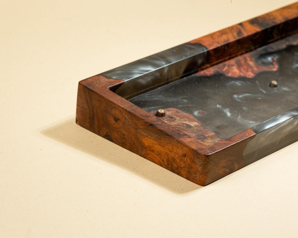 Black Resin and Wood Keyboard Case 10 Black Resin and Wood Keyboard Case