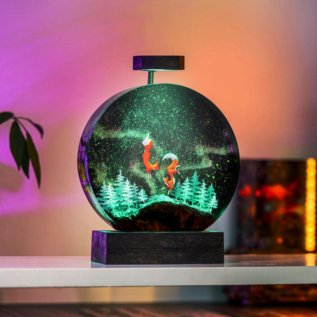 Circular Fox Resin Lamp 8 Circular Fox Resin Lamp