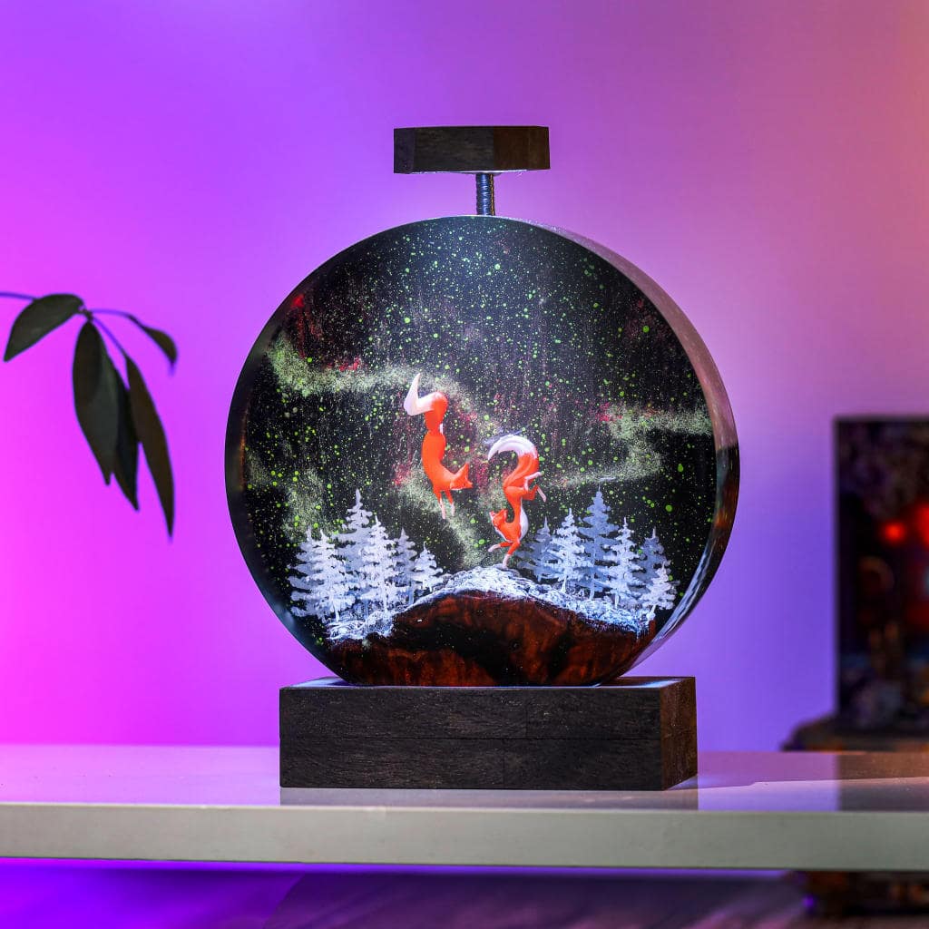 Circular Fox Resin Lamp 1 Circular Fox Resin Lamp