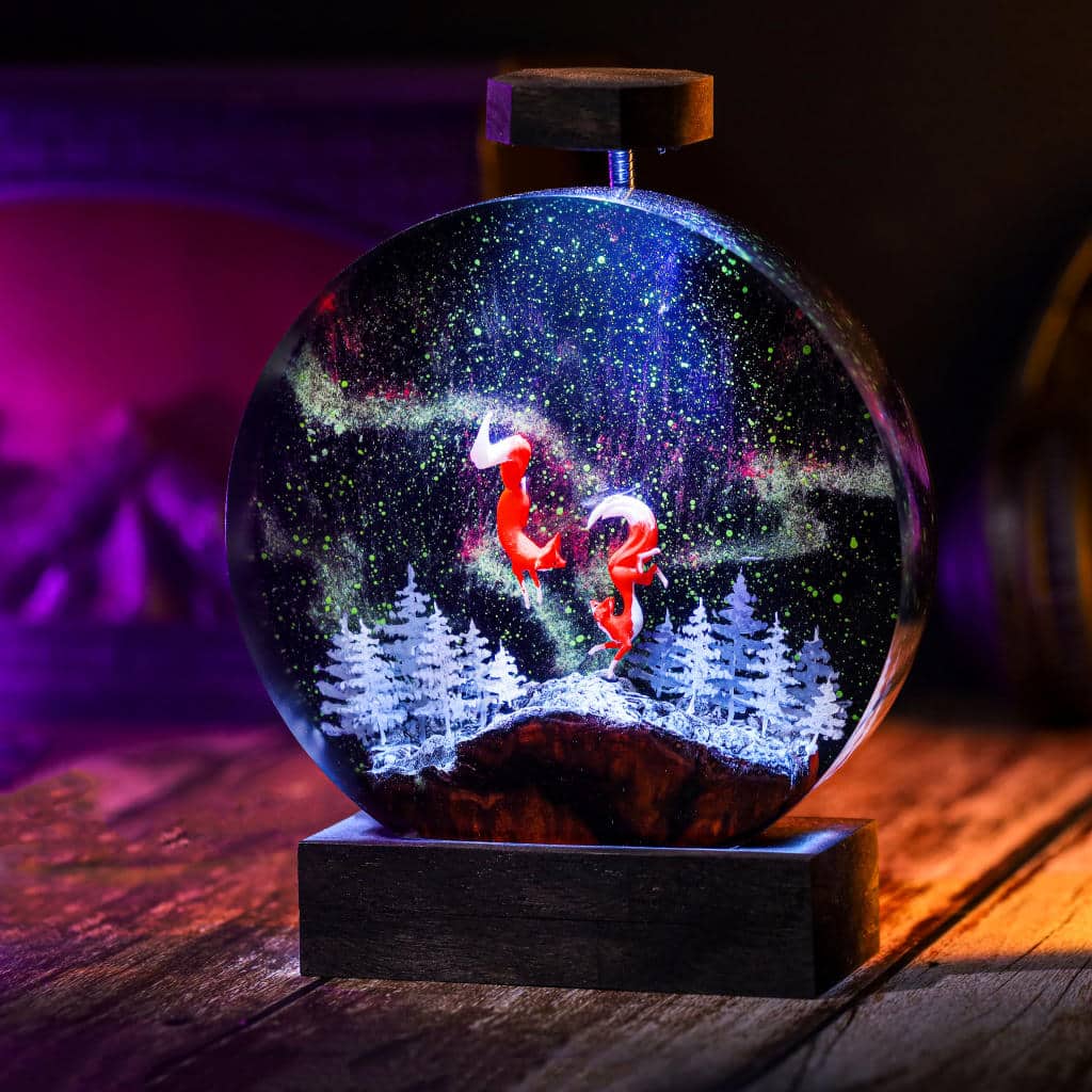 Circular Fox Resin Lamp 5 Circular Fox Resin Lamp