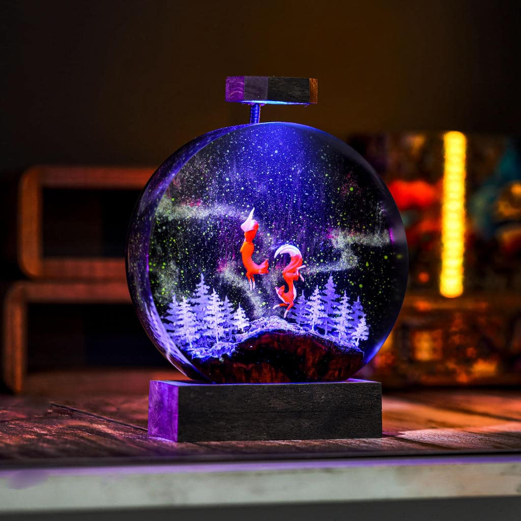 Circular Fox Resin Lamp 4 Circular Fox Resin Lamp