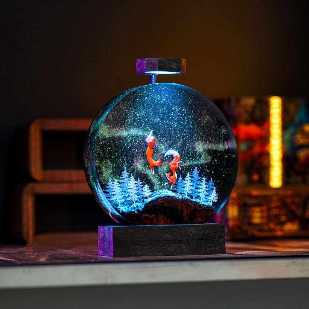 Circular Fox Resin Lamp 3 Circular Fox Resin Lamp