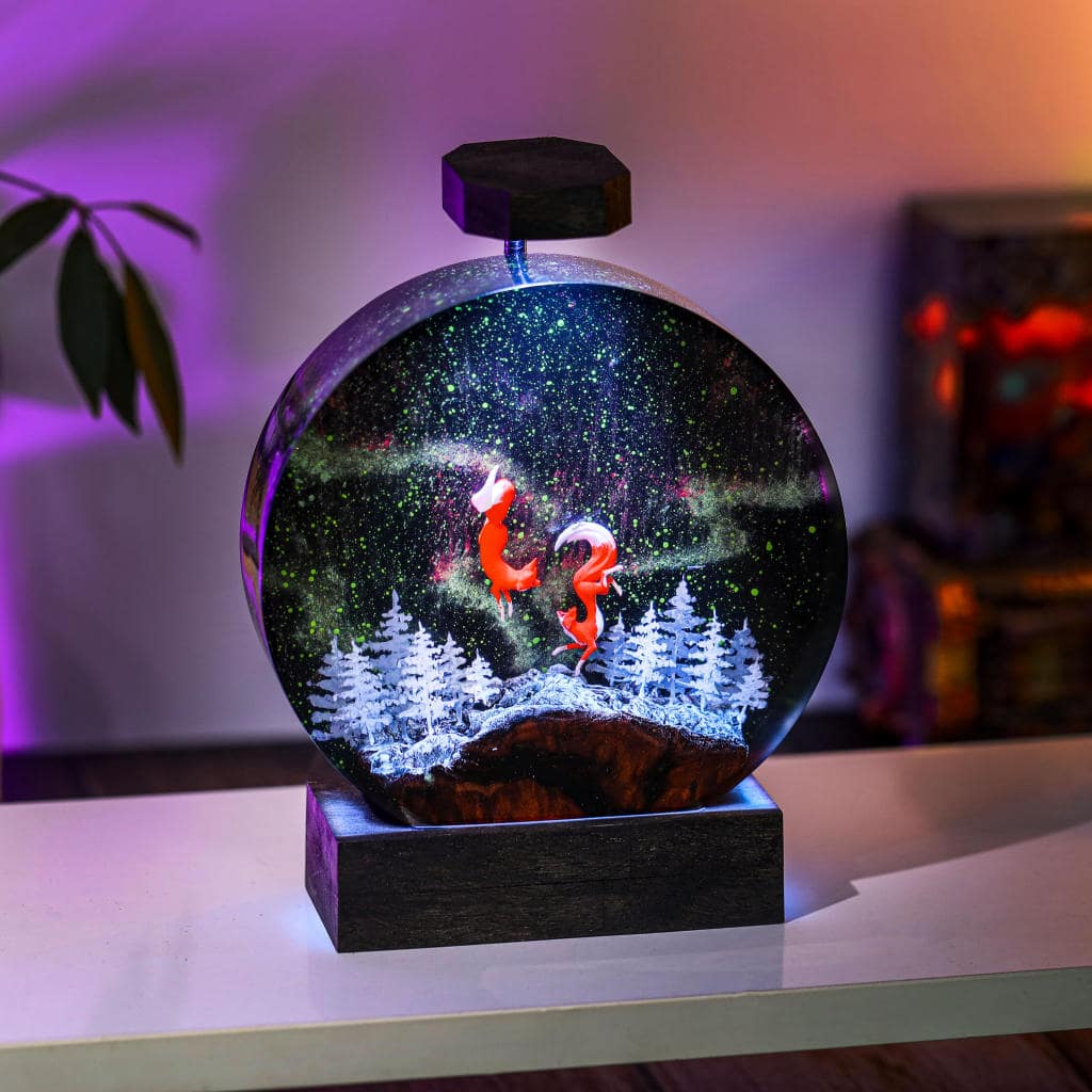 Circular Fox Resin Lamp 2 Circular Fox Resin Lamp