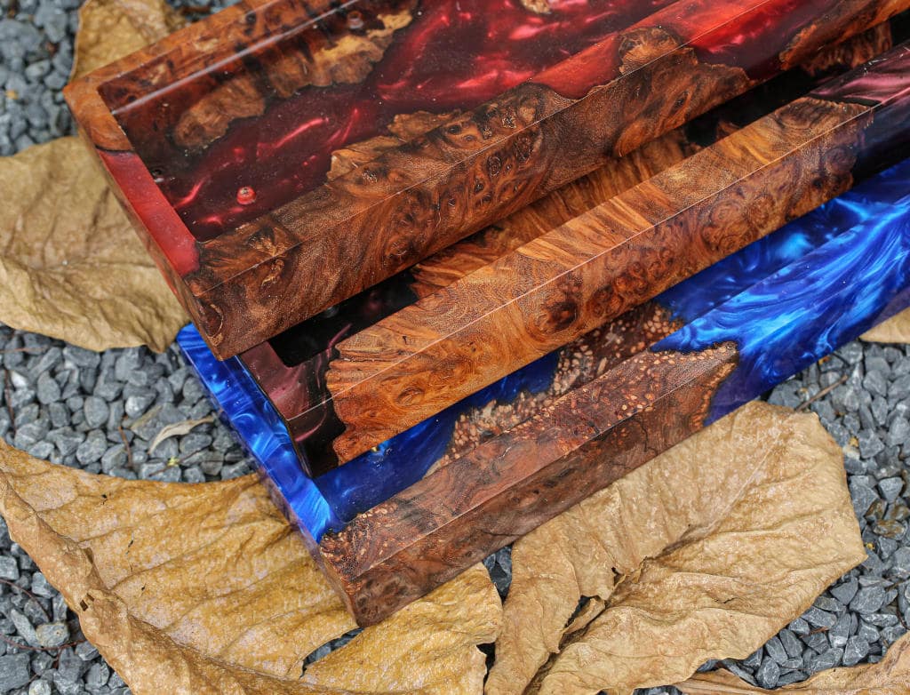 Red Resin and Wood Keyboard Case 10 Red Resin and Wood Keyboard Case
