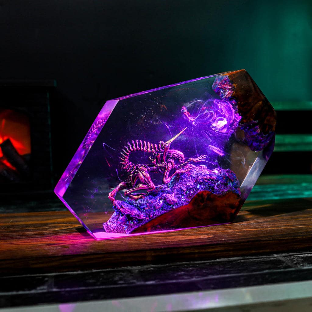Alien Xenomorph Star Wars Epoxy Lamp Ver 3 4 Alien Xenomorph Star War Epoxy Lamp