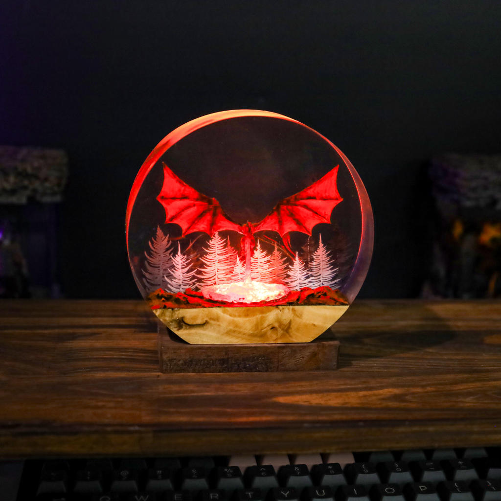 Dragon Breathing Fire Night Lamp 9 Dragon Breathing Fire Night Lamp