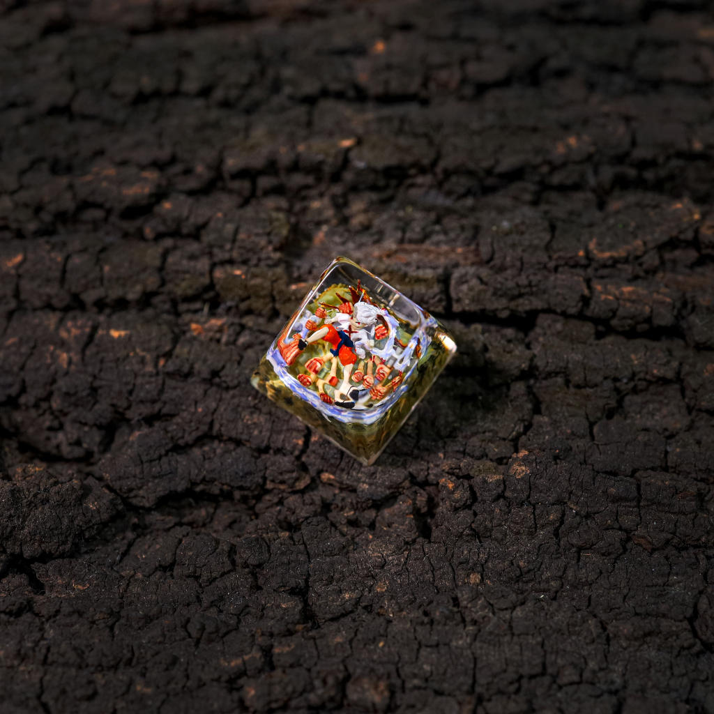 Luffy One Piece White Hair Artisan Keycap 12 Luffy One Piece White Hair Artisan Keycap