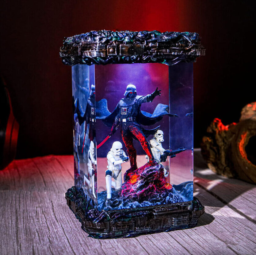 Star Wars Darth Vader and Stormtrooper Diorama Lamp 1 Star Wars Darth Vader and Stormtrooper Diorama Lamp