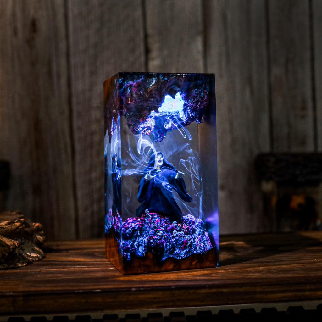 Wizard Casting a Spell Night Lamp 6 Wizard Casting a Spell Night Lamp