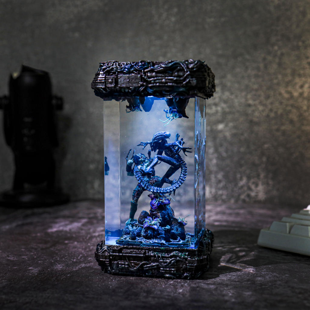 Xenomorph Vs Predator Diorama Lamp 3 Xenomorph Vs Predator Diorama Lamp