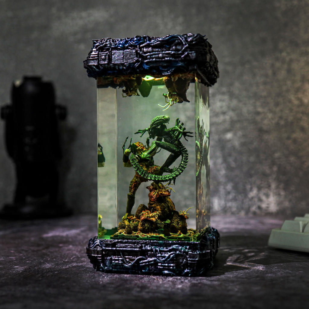Xenomorph Vs Predator Diorama Lamp 4 Xenomorph Vs Predator Diorama Lamp