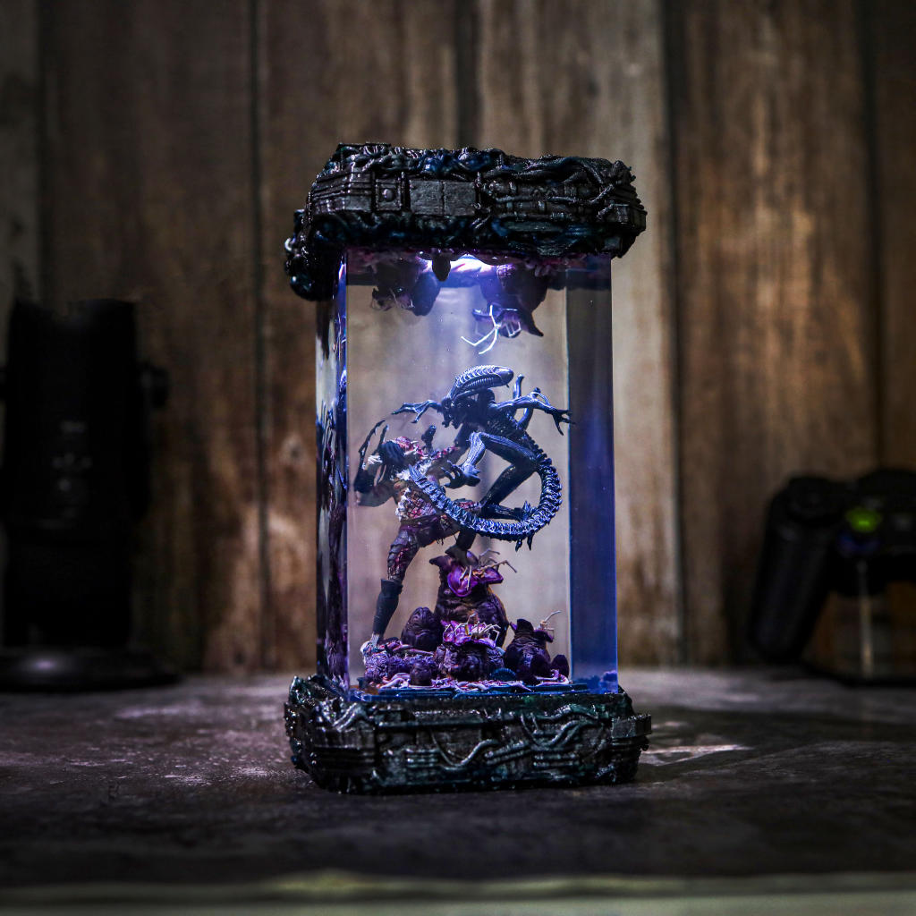 Xenomorph Vs Predator Diorama Lamp 6 Xenomorph Vs Predator Diorama Lamp