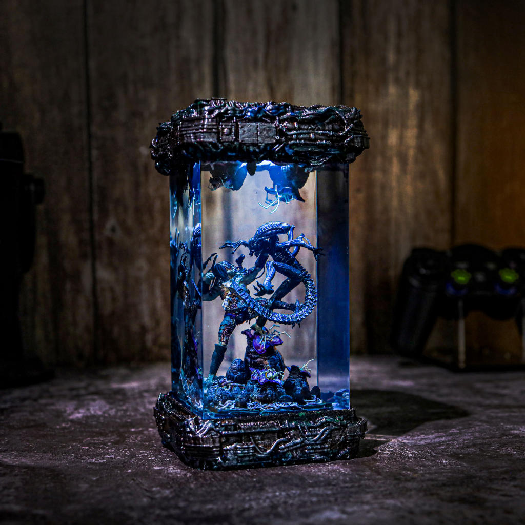 Xenomorph Vs Predator Diorama Lamp 8 Xenomorph Vs Predator Diorama Lamp