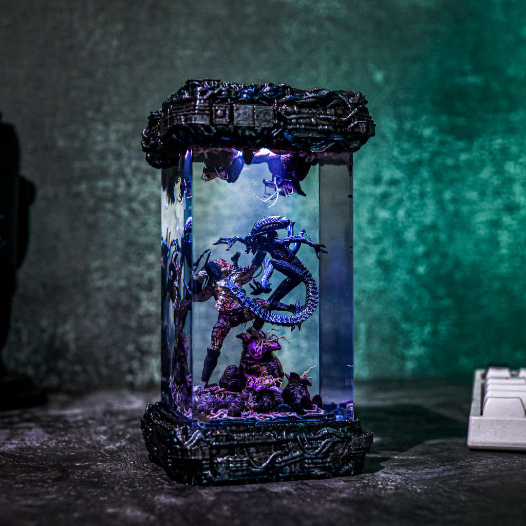 Xenomorph Vs Predator Diorama Lamp 9 Xenomorph Vs Predator Diorama Lamp