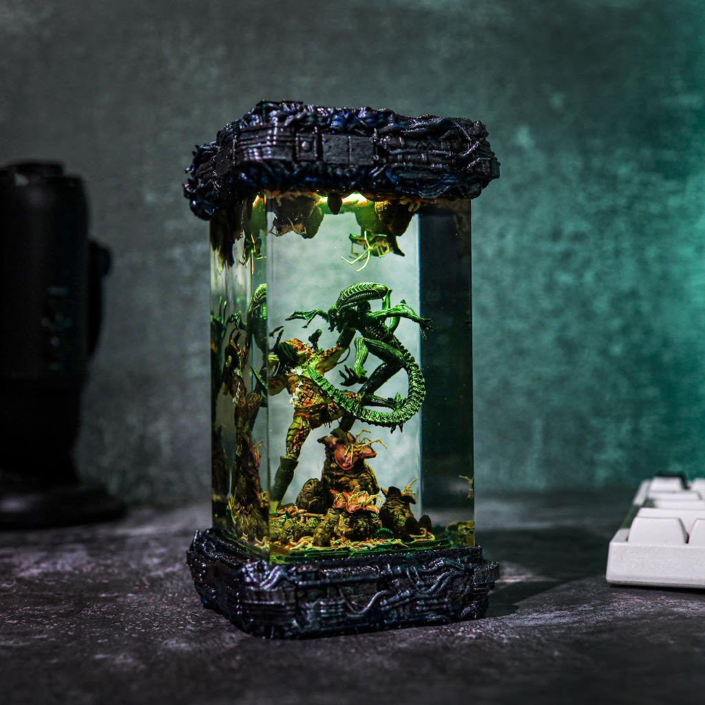 Xenomorph Vs Predator Diorama Lamp 10 Xenomorph Vs Predator Diorama Lamp