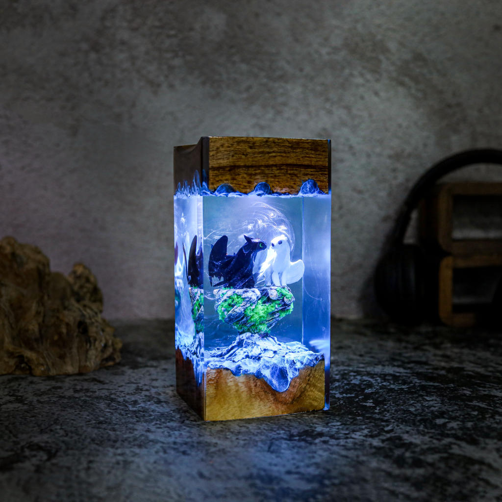 Toothless and Light Fury Lamp Ver 4 4 Toothless and Light Fury Lamp Ver 4