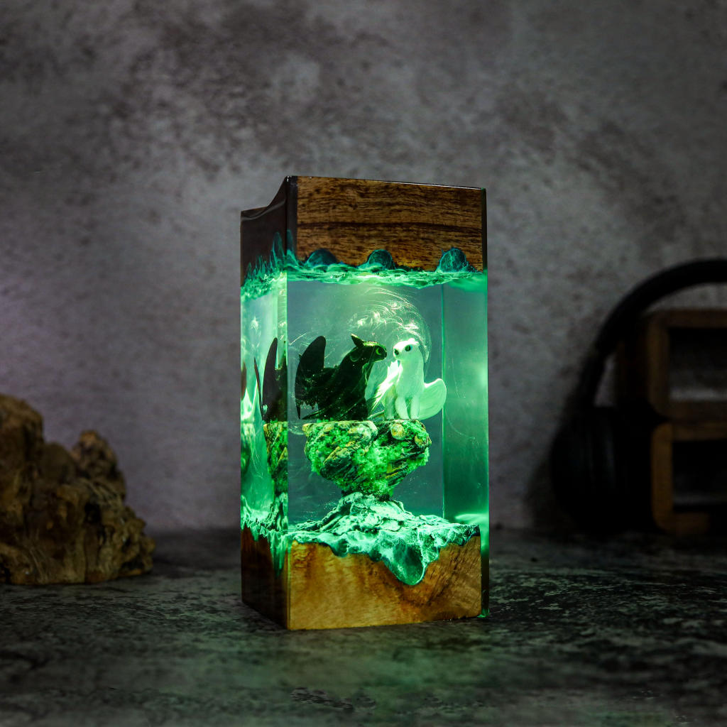 Toothless and Light Fury Lamp Ver 4 5 Toothless and Light Fury Lamp Ver 4