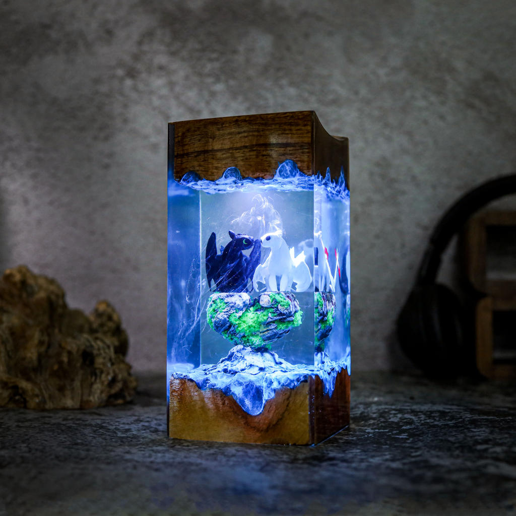 Toothless and Light Fury Lamp Ver 4 6 Toothless and Light Fury Lamp Ver 4