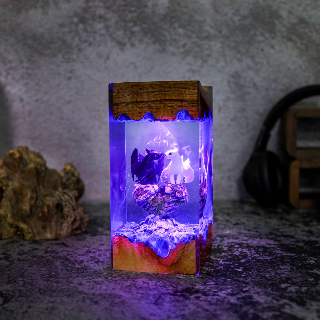Toothless and Light Fury Lamp Ver 4 7 Toothless and Light Fury Lamp Ver 4