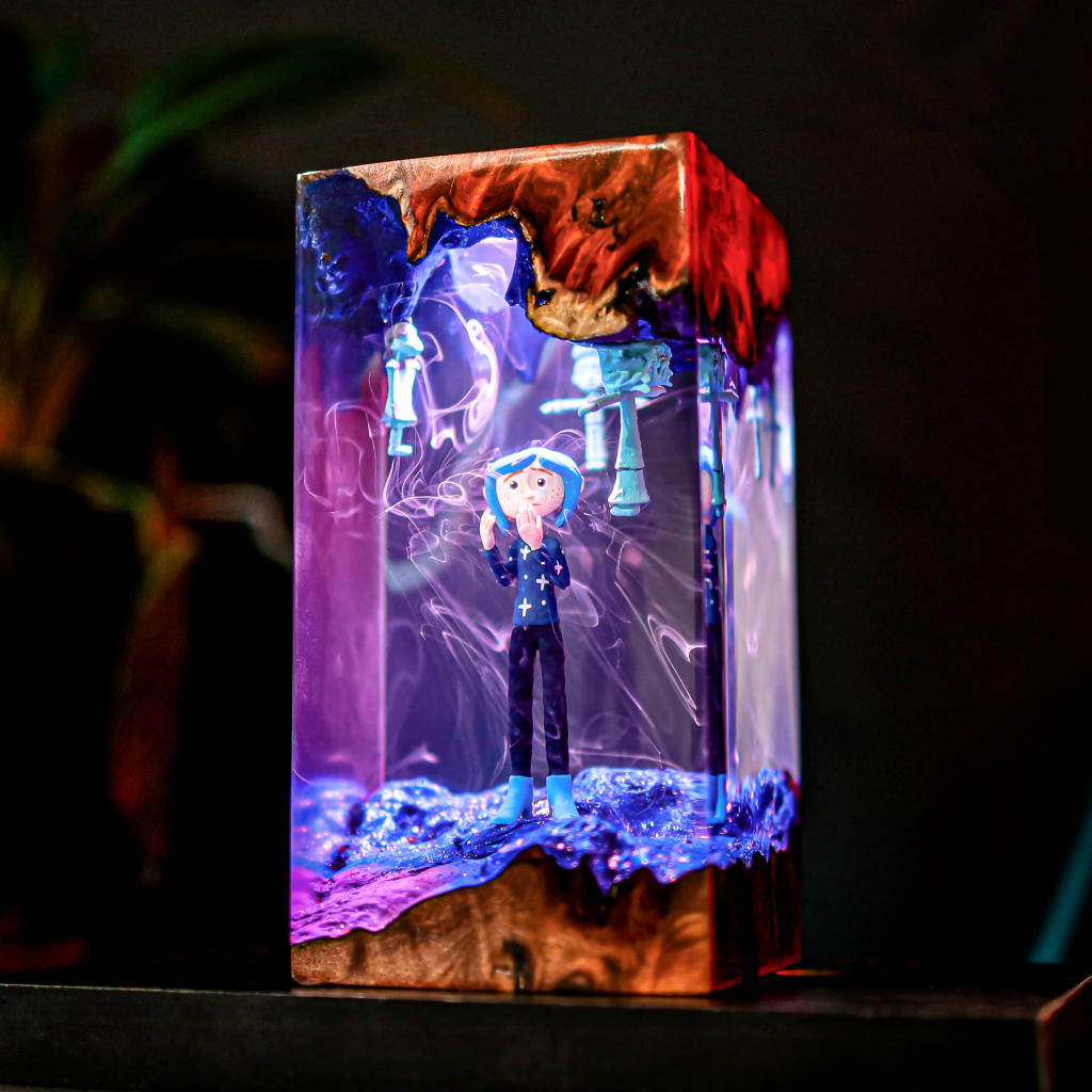 Coraline Epoxy Night Light 1 Coraline LED Night Light