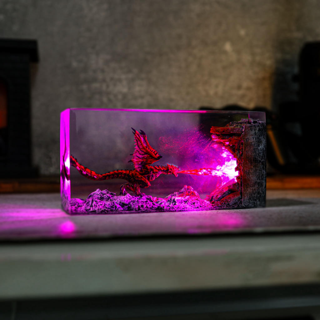 Cuboid Fire Breathing Dragon Night Light 5 Cuboid Fire Breathing Dragon Night Light