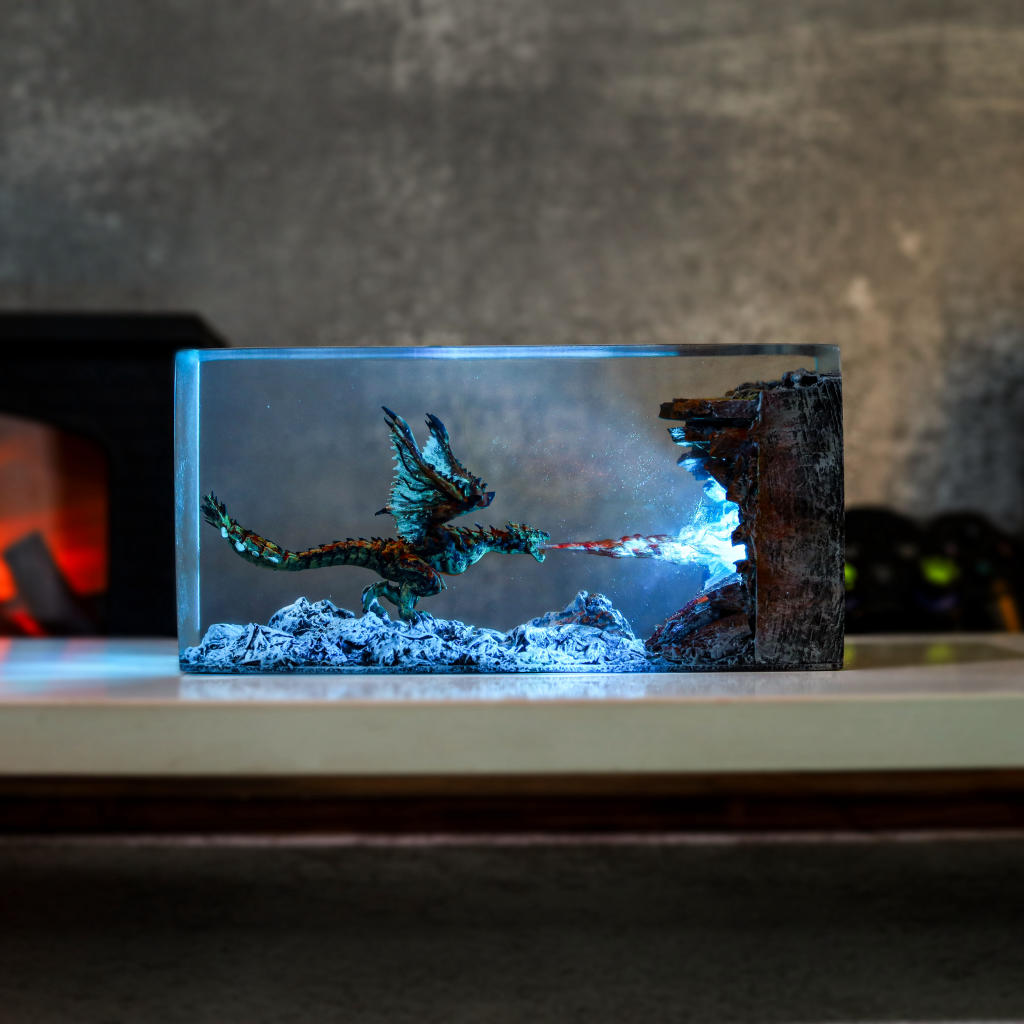 Cuboid Fire Breathing Dragon Night Light 6 Cuboid Fire Breathing Dragon Night Light