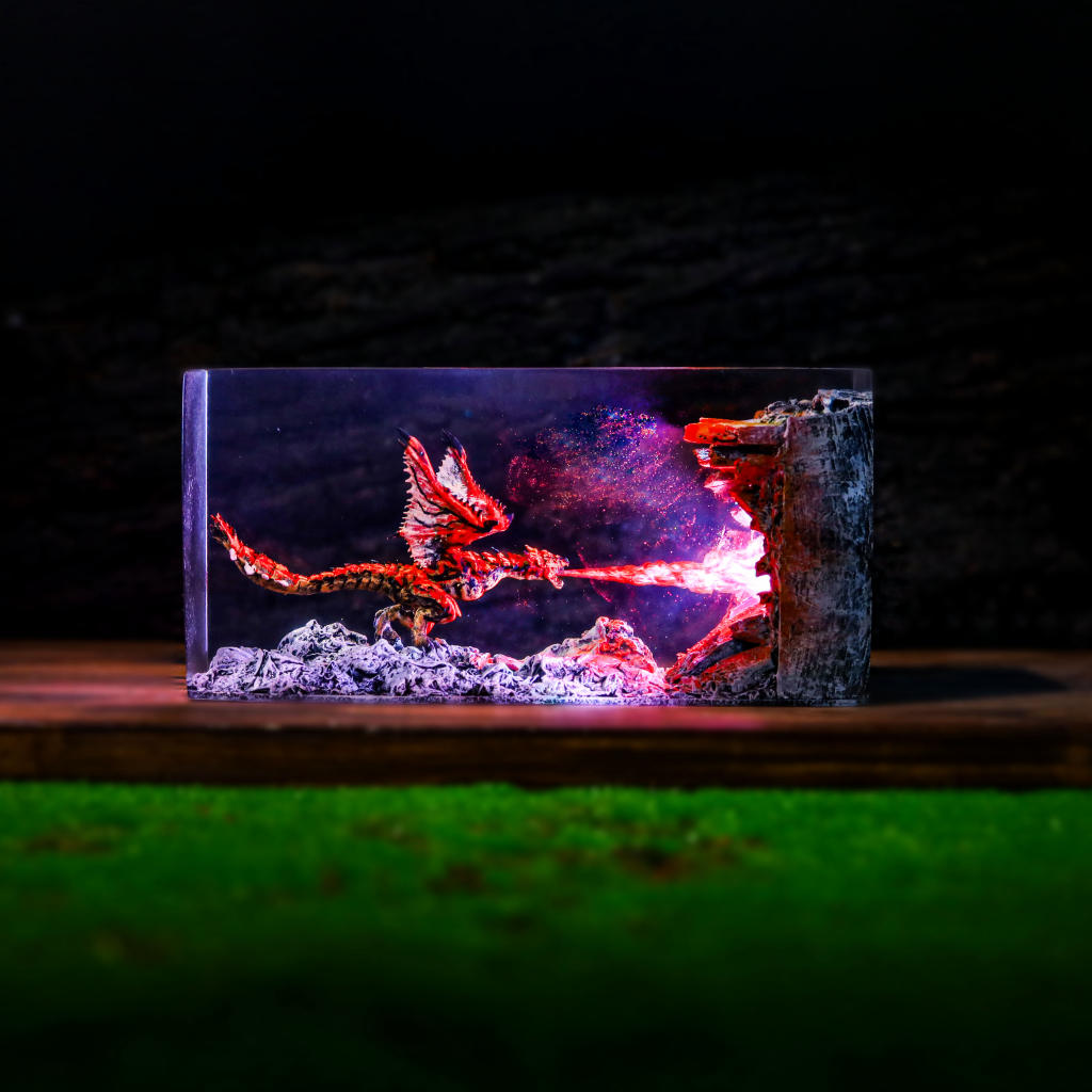 Cuboid Fire Breathing Dragon Night Light 8 Cuboid Fire Breathing Dragon Night Light