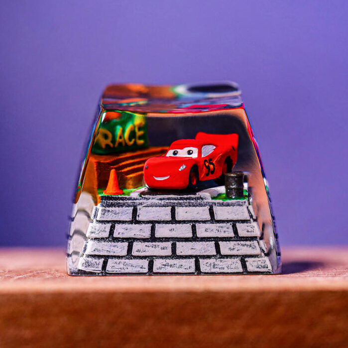 Cars Lightning McQueen Keycap 1 Cars Lightning McQueen Keycap