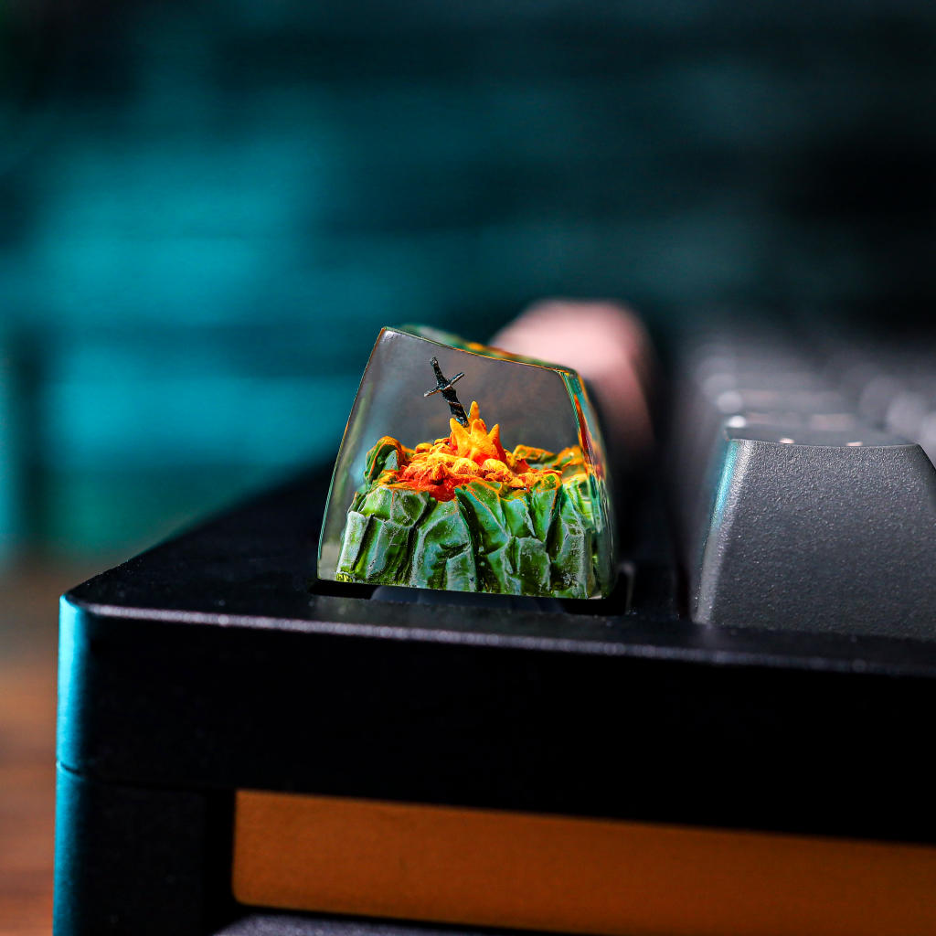Dark Souls Fire Glowing Sword Keycap 5 Dark Souls Fire Glowing Sword Keycap