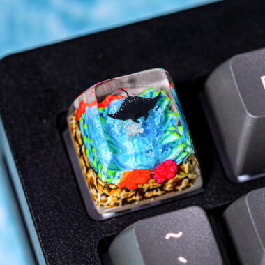 Manta Ray Coral Reef Keycap