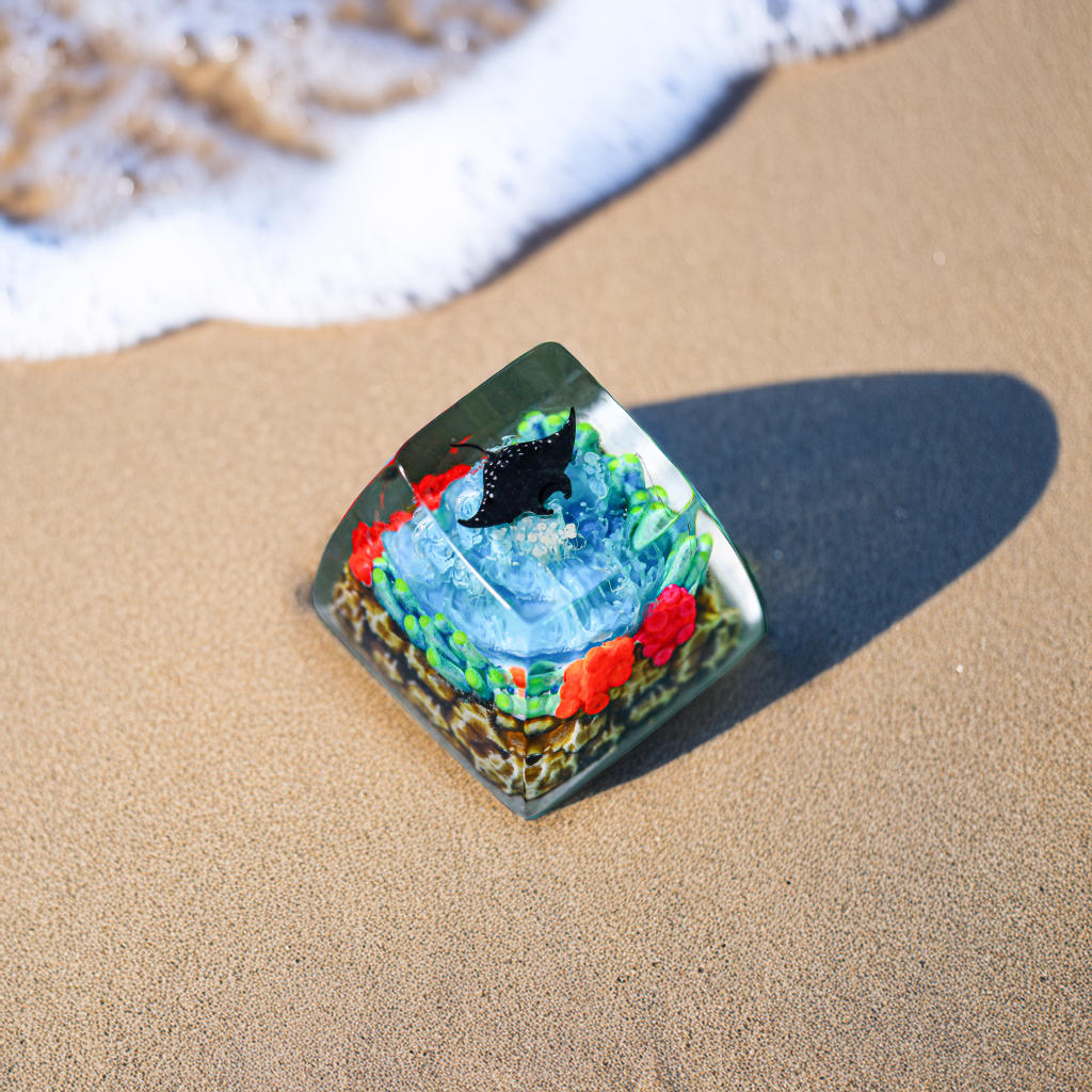 Sea Creature Keycap 20 Manta Ray Coral Reef Keycap