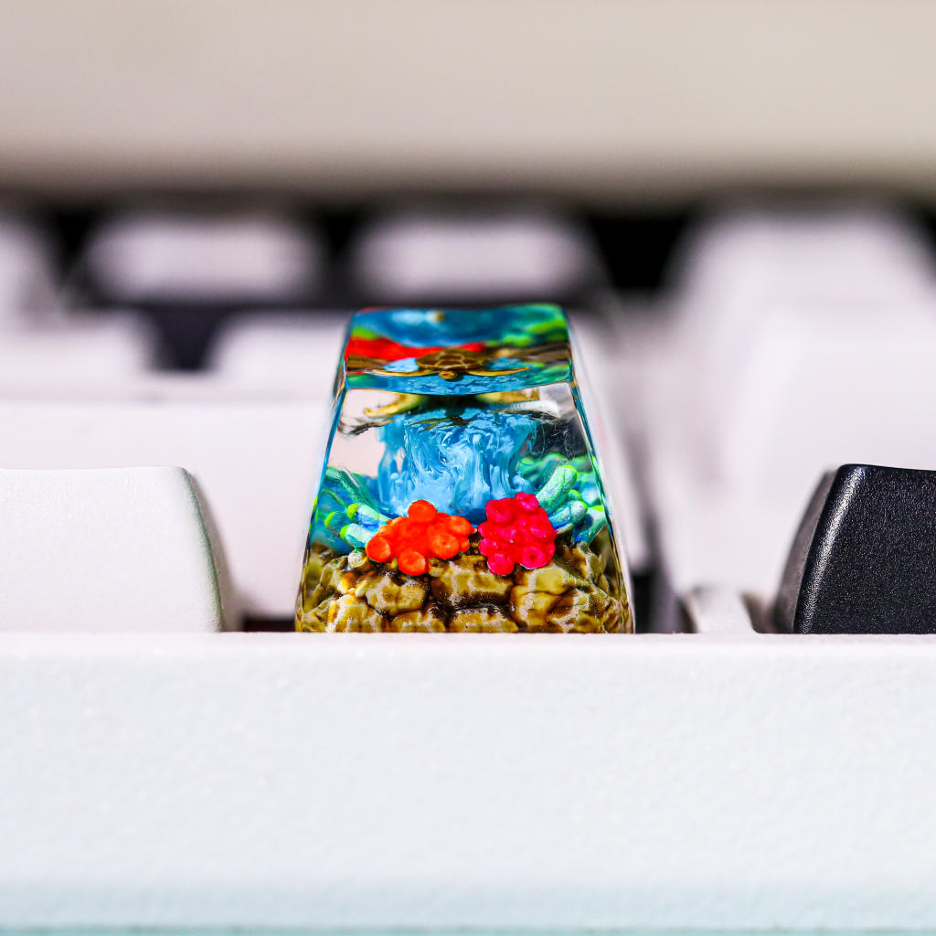 Sea Creature Keycap 17 Manta Ray Coral Reef Keycap