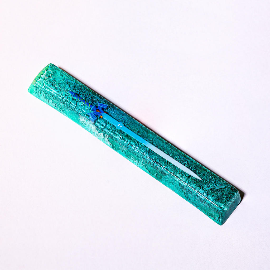 Legend of Zelda Master Sword Spacebar Keycap 5 Legend of Zelda Master Sword Spacebar Keycap