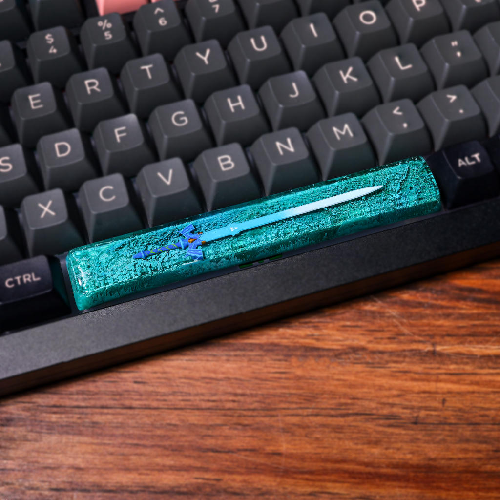 Legend of Zelda Master Sword Spacebar Keycap 7 Legend of Zelda Master Sword Spacebar Keycap
