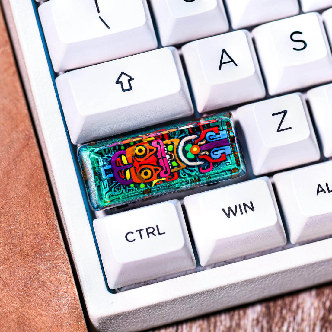 Aztec Totem Artisan Keycap 6 Aztec Totem Handmade Resin Keycap