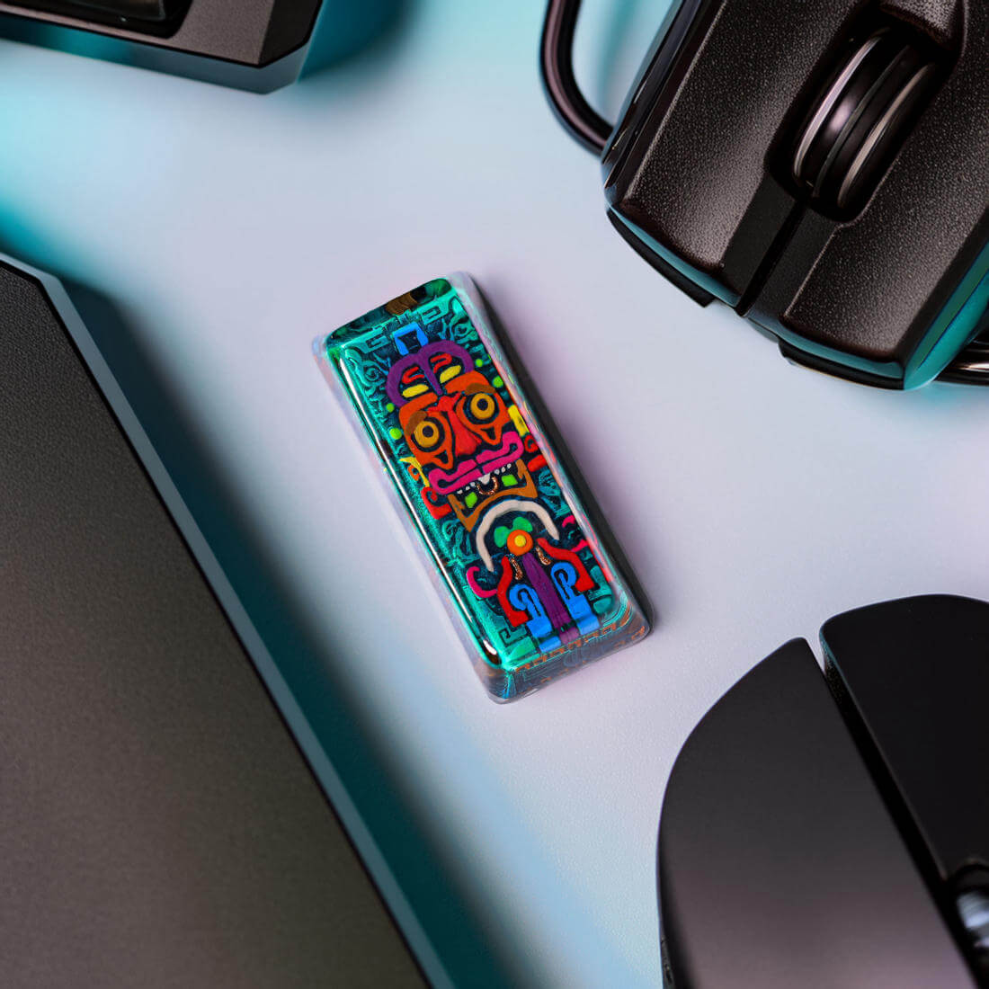 Aztec Totem Artisan Keycap 9 Aztec Totem Artisan Keycap
