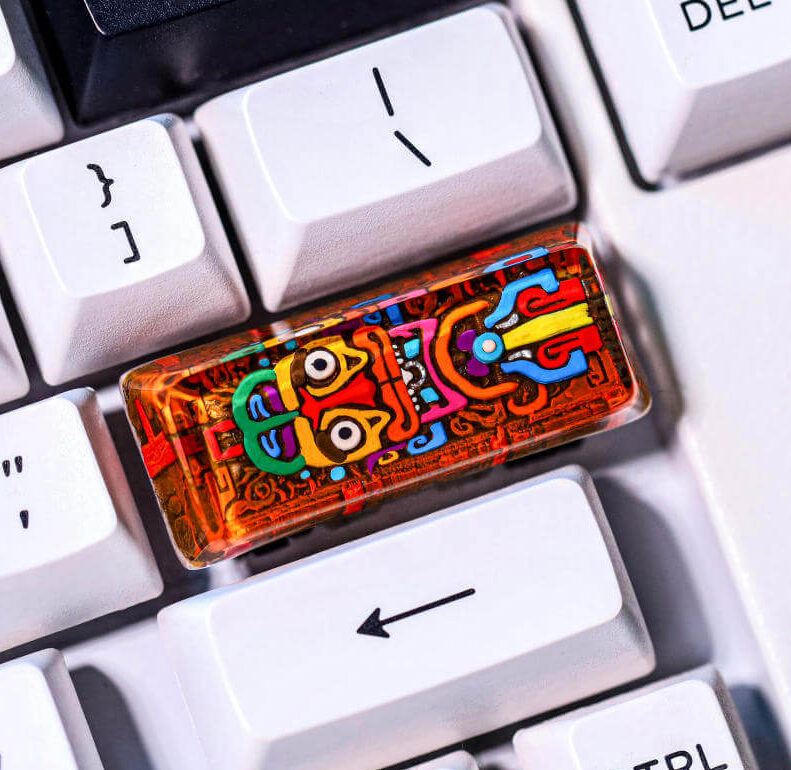 Aztec Totem Artisan Keycap 1 Aztec Totem Artisan Keycap