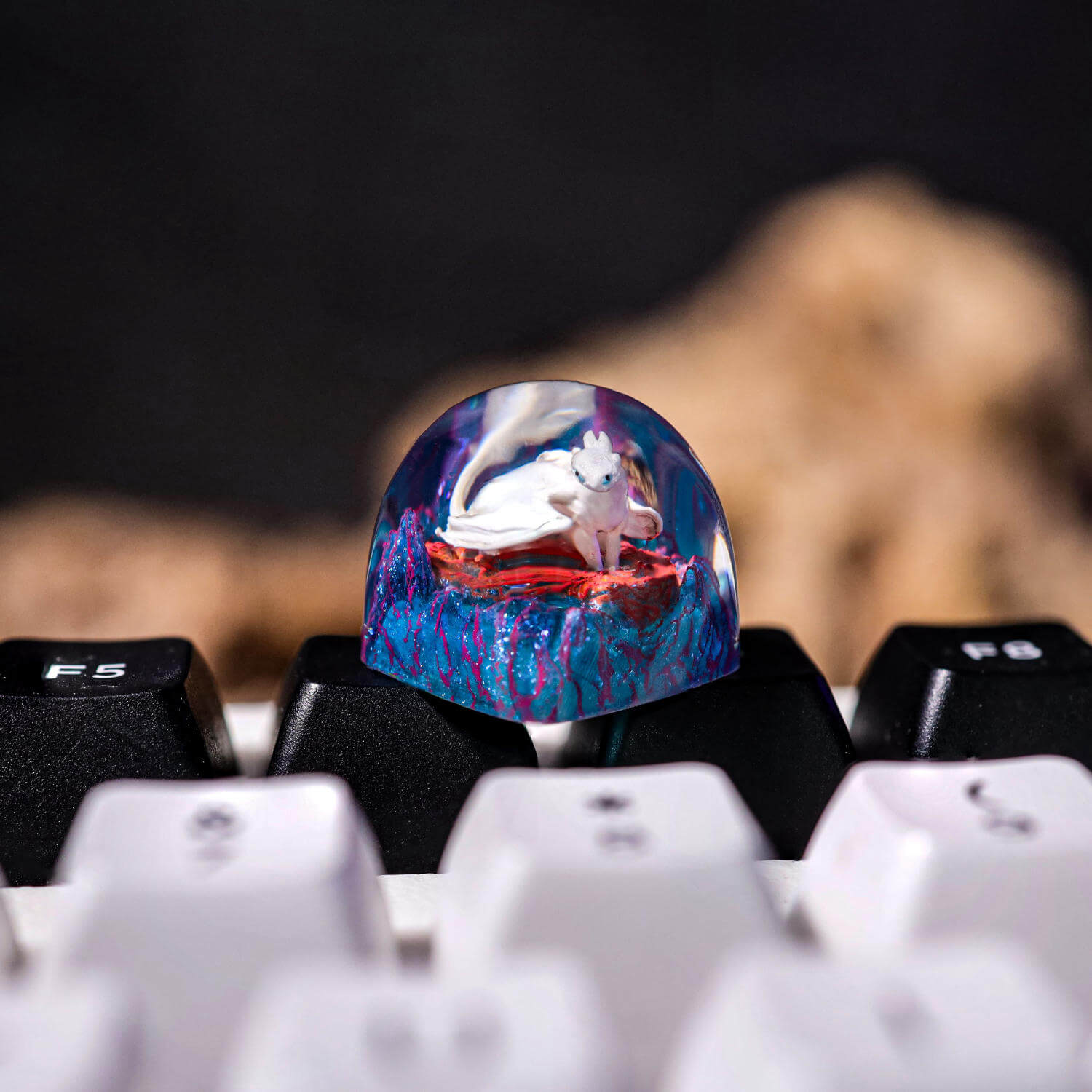 How to Train Your Dragon DOM Keycap 11 How to Train Your Dragon DOM profile Light Fury Keycap
