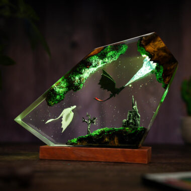 Flying Toothless and Light Fury Lamp Ver 2