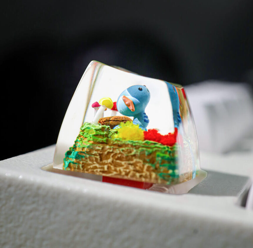 Wooper Pokémon Keycap 1 Wooper Keycap for Mechanical Keyboard