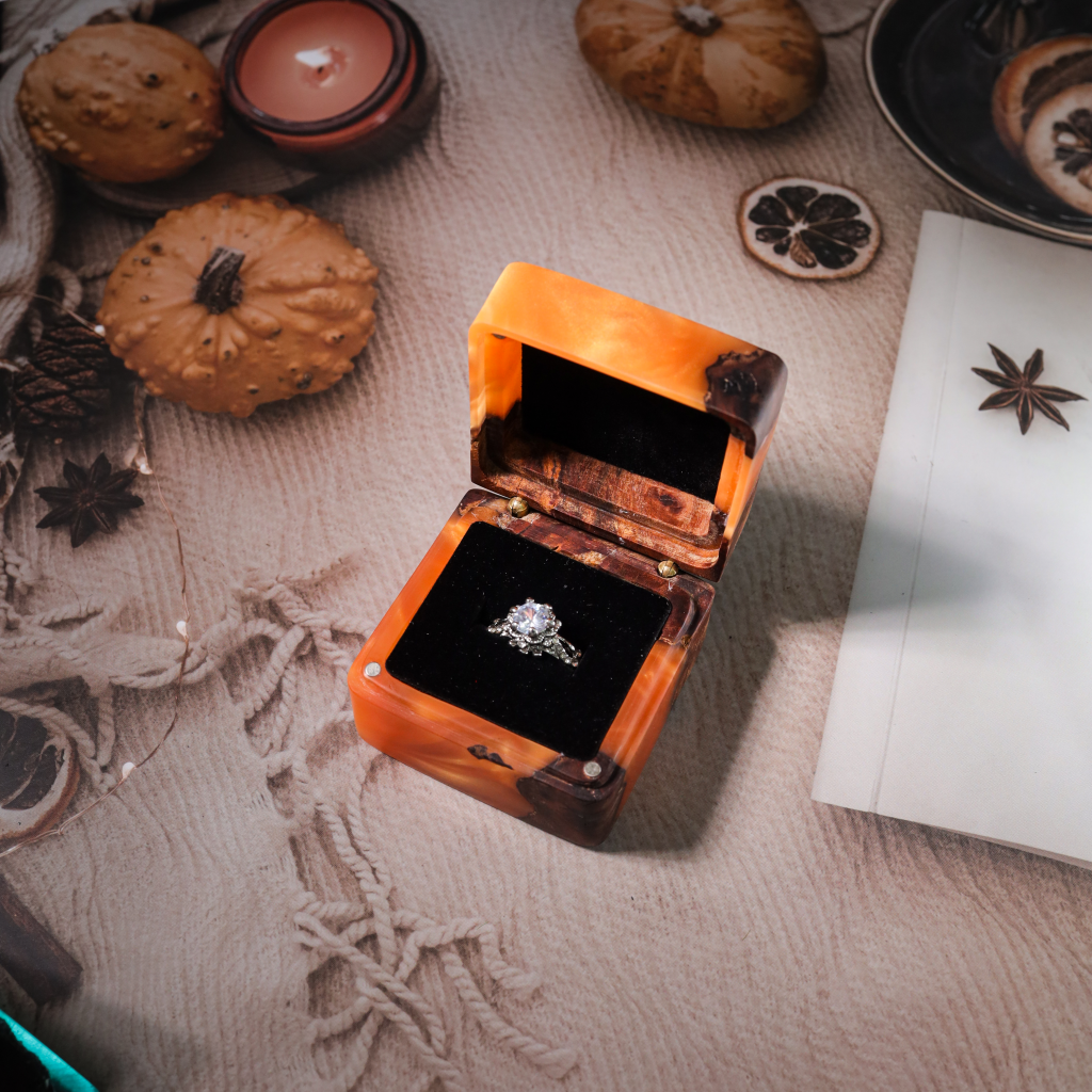 Custom Square Ring Box 6 Personalized Wooden Ring Box