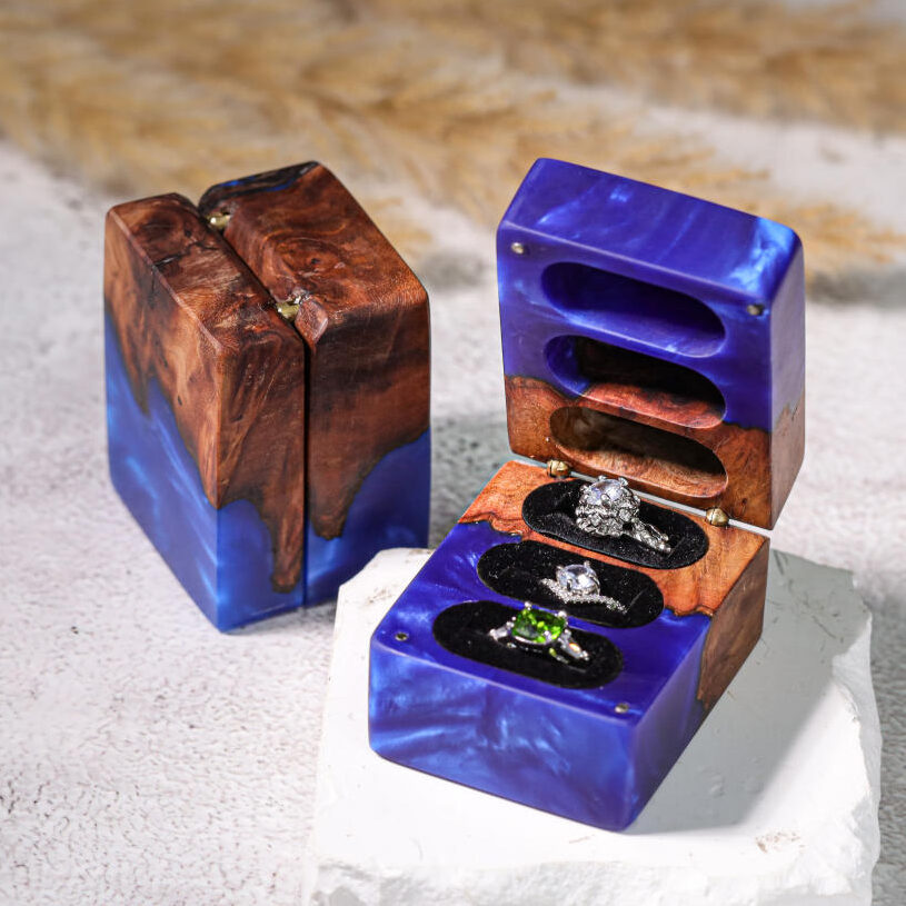 Custom Triple Ring Box 1 Custom Triple Ring Box