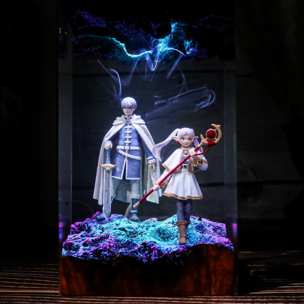 Frieren: Beyond Journey's End Lamp 6 Himmel and Frieren Beyond Journey's End Night Lamp