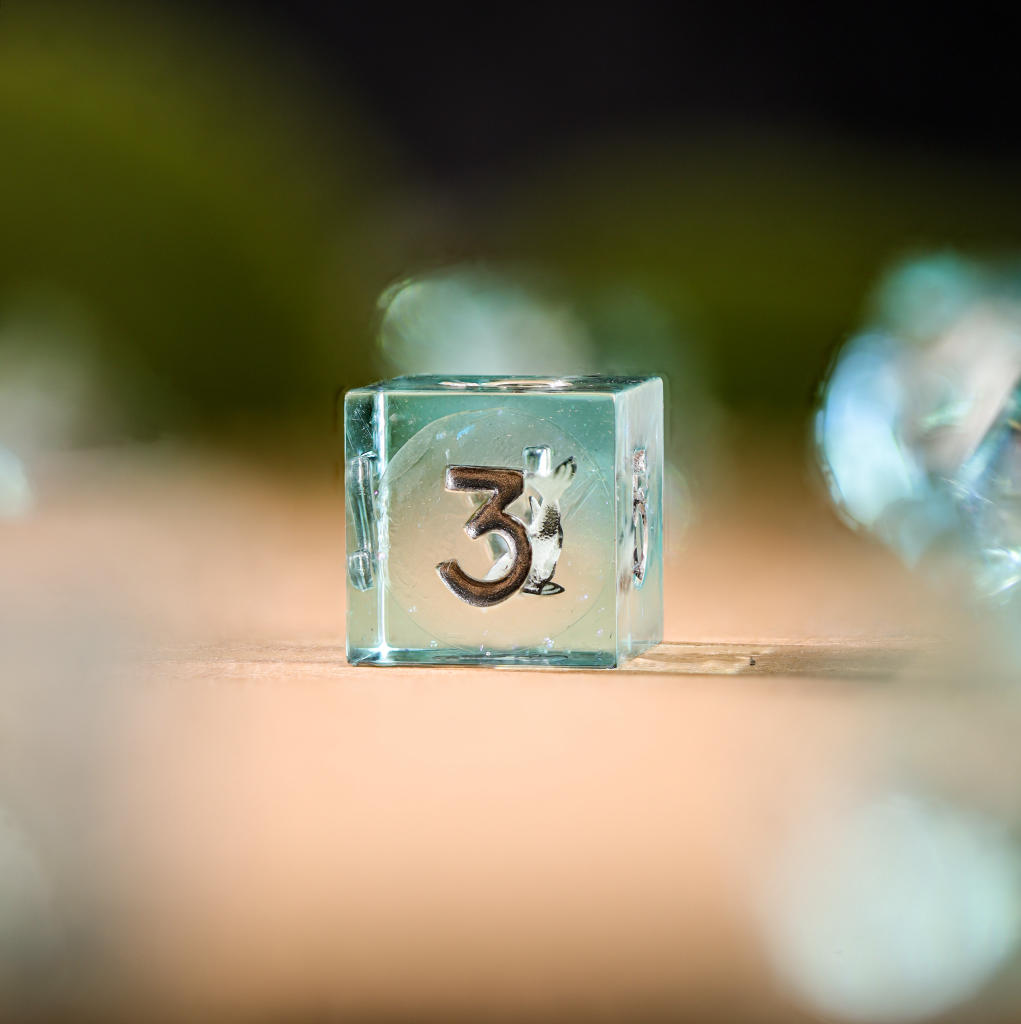 Blue Ocean DND Resin Dice 10 Blue Ocean DND Resin Dice